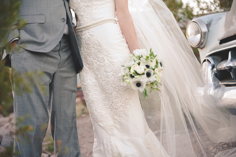 Vintage Glam Desert Bride & Groom Session via TheELD.com