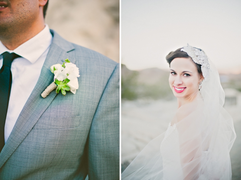 Vintage Glam Desert Bride & Groom Session via TheELD.com