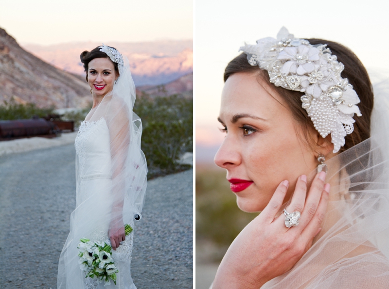 Vintage Glam Desert Bride & Groom Session via TheELD.com