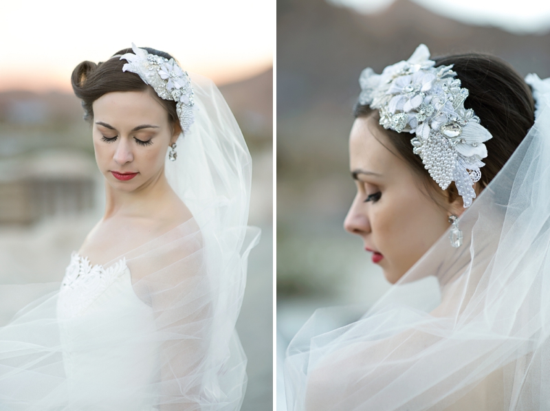 Vintage Glam Desert Bride & Groom Session via TheELD.com