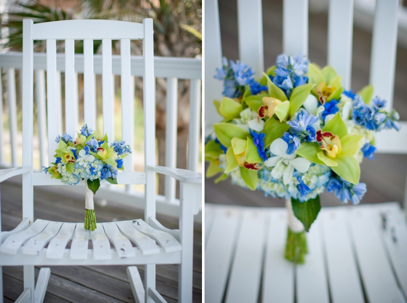 Rustic Chic Blue and Green Beach Wedding via TheELD.com