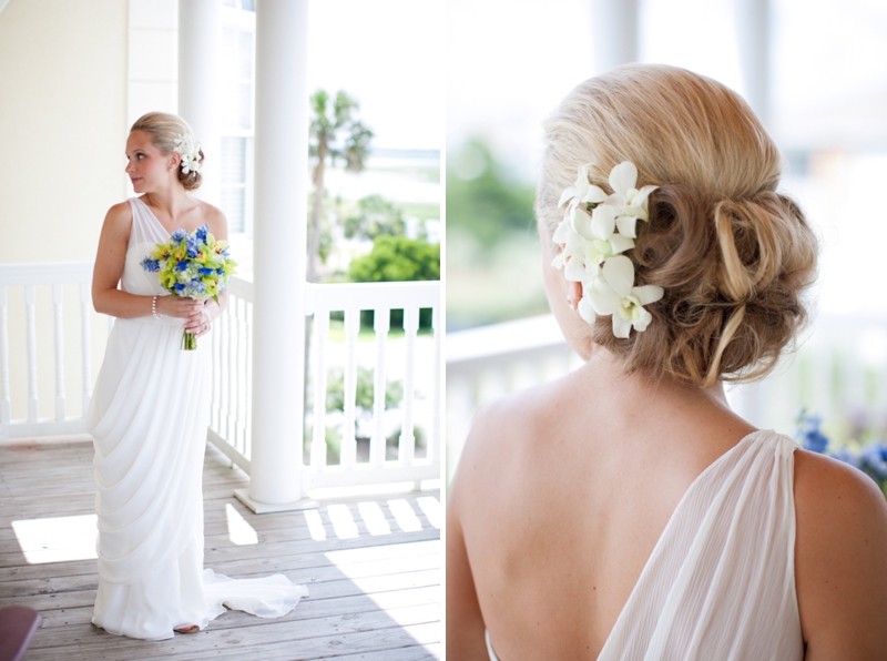 Rustic Chic Blue and Green Beach Wedding via TheELD.com