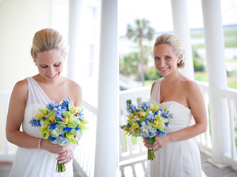 Rustic Chic Blue and Green Beach Wedding via TheELD.com