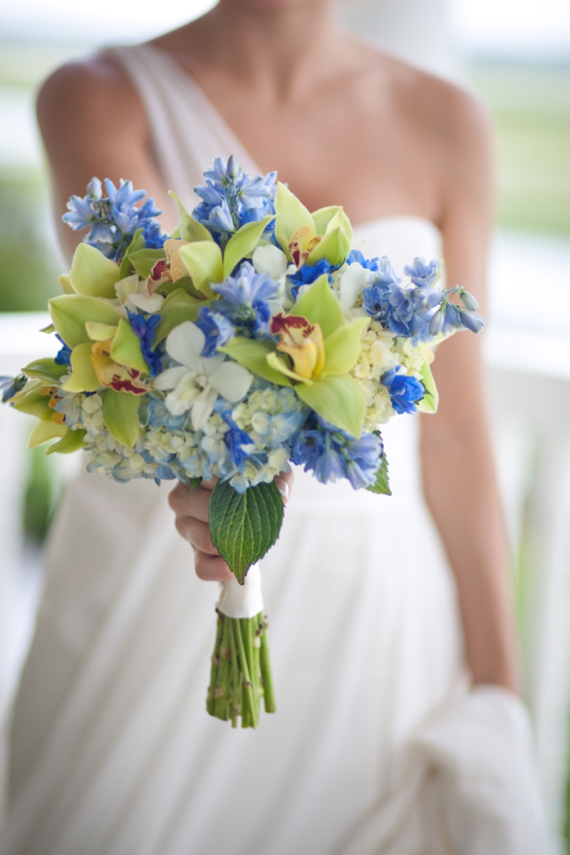 Rustic Chic Blue and Green Beach Wedding via TheELD.com