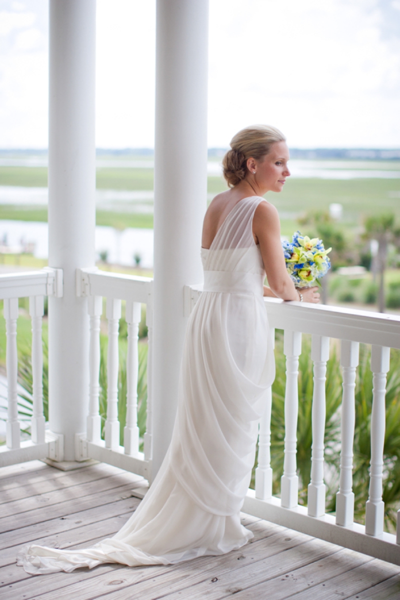 Rustic Chic Blue and Green Beach Wedding via TheELD.com