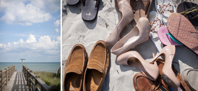 Rustic Chic Blue and Green Beach Wedding via TheELD.com