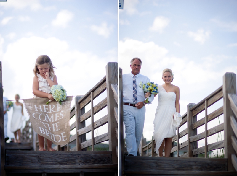 Rustic Chic Blue and Green Beach Wedding via TheELD.com