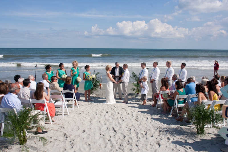 Rustic Chic Blue and Green Beach Wedding via TheELD.com