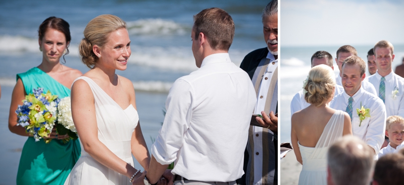 Rustic Chic Blue and Green Beach Wedding via TheELD.com