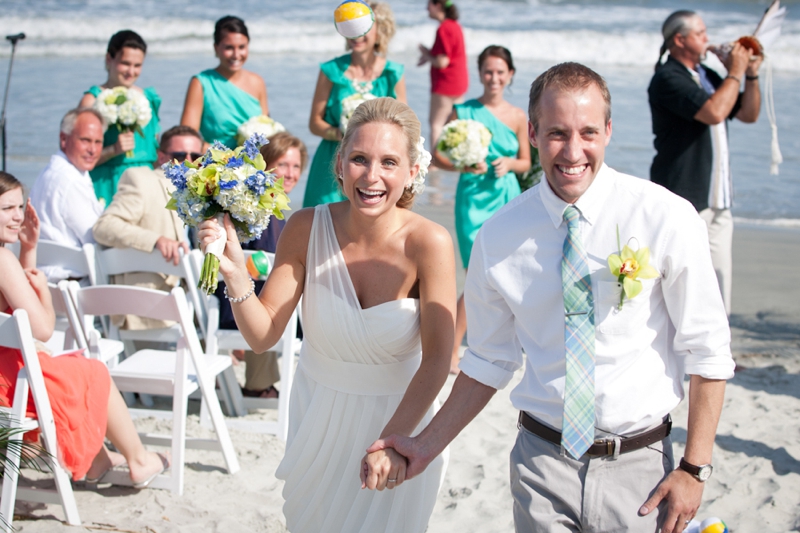 Rustic Chic Blue and Green Beach Wedding via TheELD.com