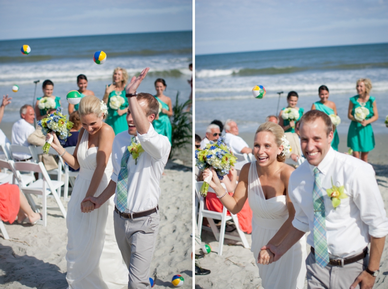 Rustic Chic Blue and Green Beach Wedding via TheELD.com