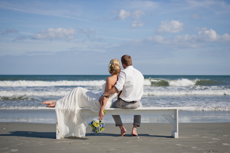 Rustic Chic Blue and Green Beach Wedding via TheELD.com