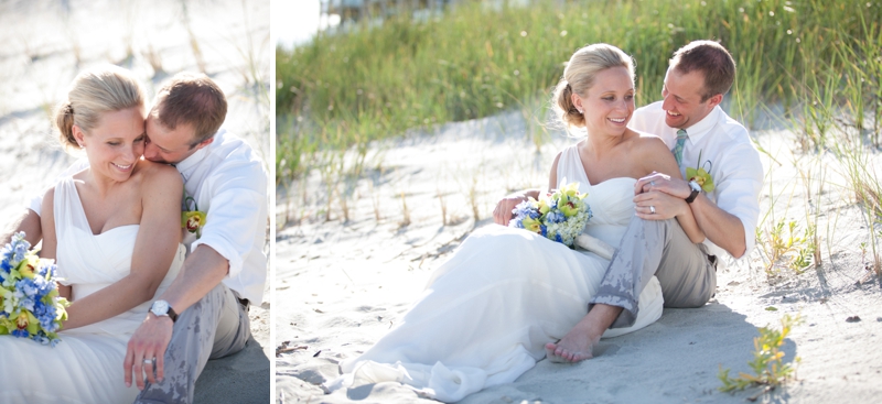 Rustic Chic Blue and Green Beach Wedding via TheELD.com