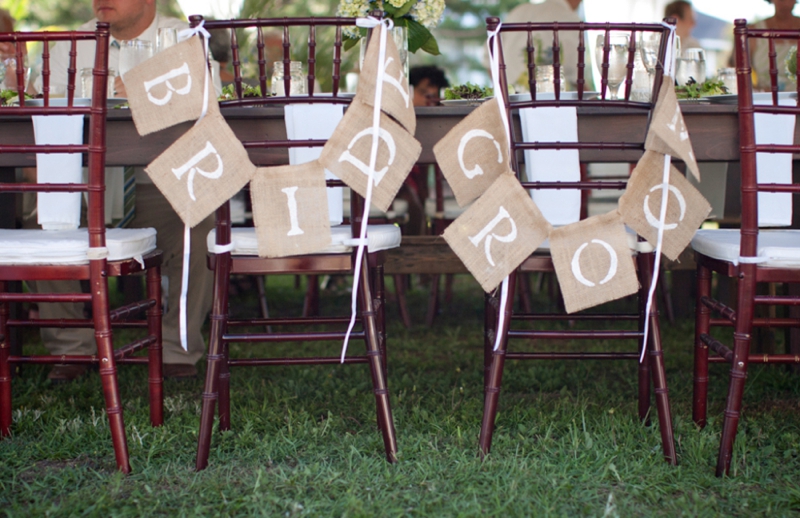 Rustic Chic Blue and Green Beach Wedding via TheELD.com