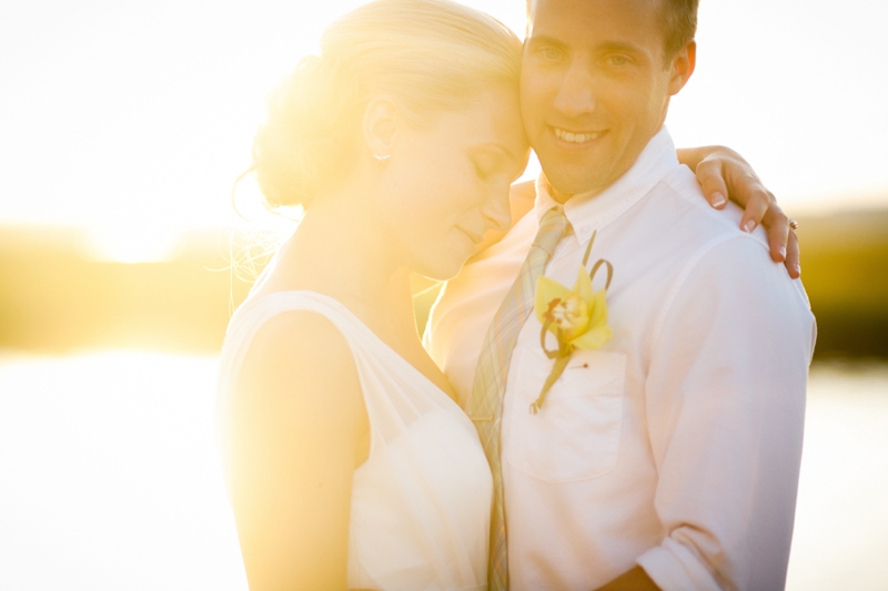 Rustic Chic Blue and Green Beach Wedding via TheELD.com