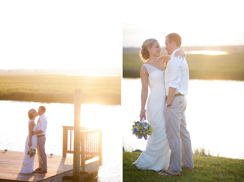 Rustic Chic Blue and Green Beach Wedding via TheELD.com