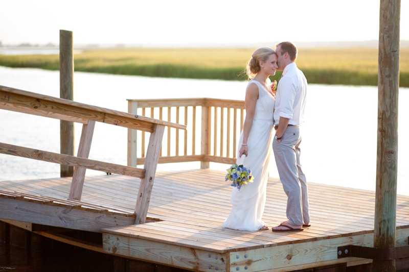 Rustic Chic Blue and Green Beach Wedding via TheELD.com