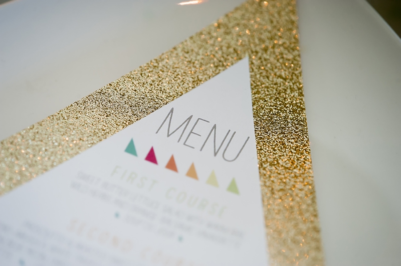 Colorful and Modern Geometric Wedding Inspiration via TheELD.com