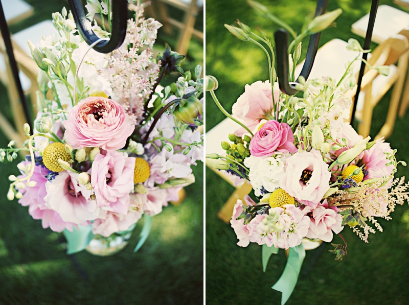 Pink and Mint California Vineyard Wedding via TheELD.com