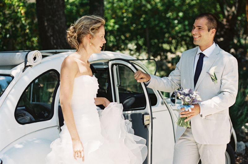 Rustic Lavender Southern France Wedding via TheELD.com