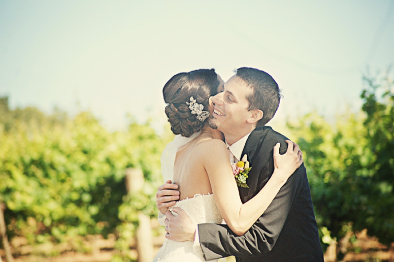 Pink and Mint California Vineyard Wedding via TheELD.com