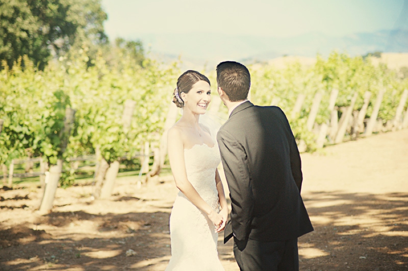 Pink and Mint California Vineyard Wedding via TheELD.com