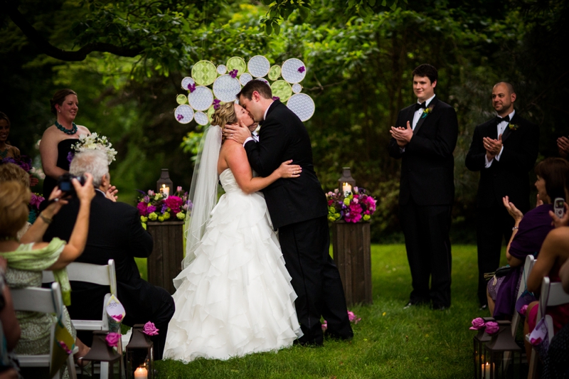 Elegant Purple and Blue Pennsylvania Wedding via TheELD.com