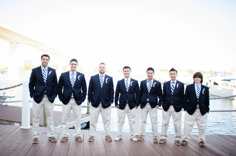 Classic Nautical Florida Wedding via TheELD.com