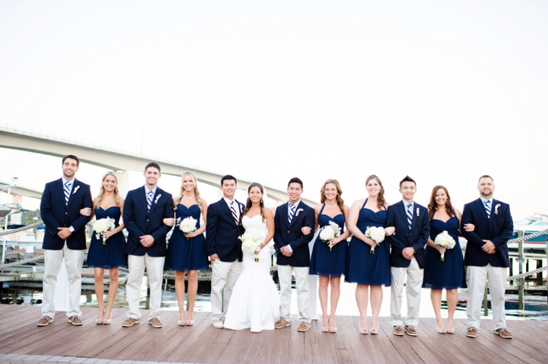 Classic Nautical Florida Wedding via TheELD.com