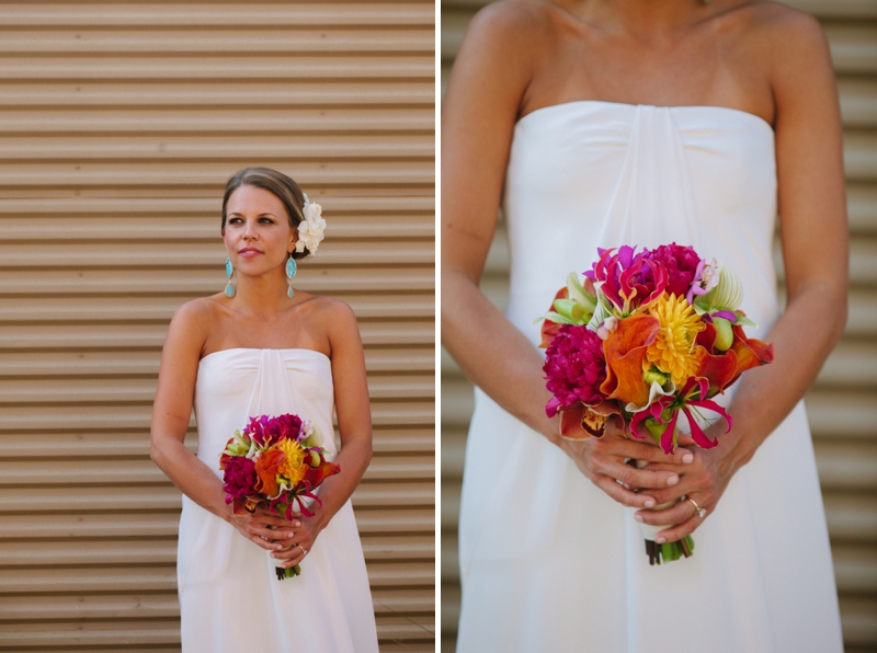 Pink, Orange, & Aqua Florida Wedding via TheELD.com