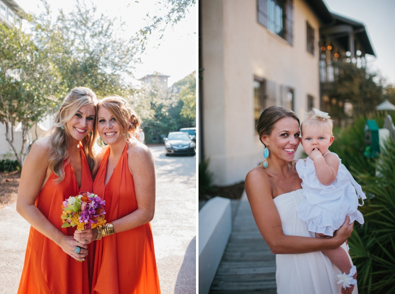 Pink, Orange, & Aqua Florida Wedding via TheELD.com