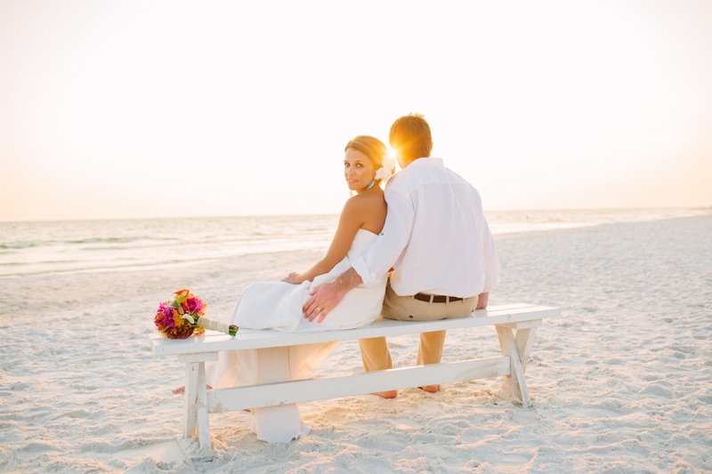 Pink, Orange, & Aqua Florida Wedding via TheELD.com