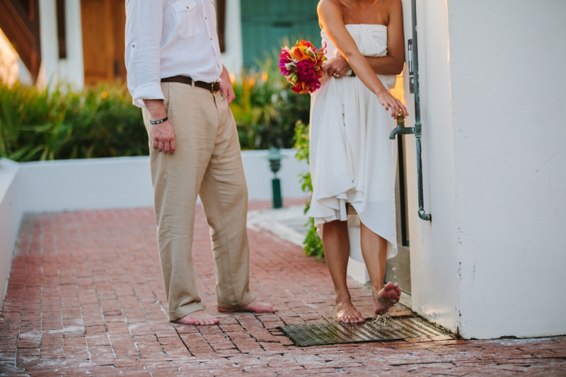 Pink, Orange, & Aqua Florida Wedding via TheELD.com