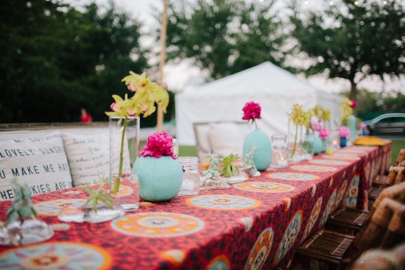 Pink, Orange, & Aqua Florida Wedding via TheELD.com