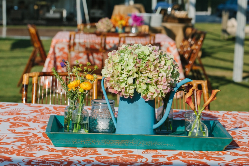 Pink, Orange, & Aqua Florida Wedding via TheELD.com