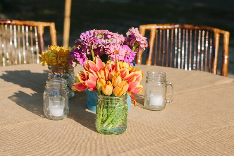 Pink, Orange, & Aqua Florida Wedding via TheELD.com