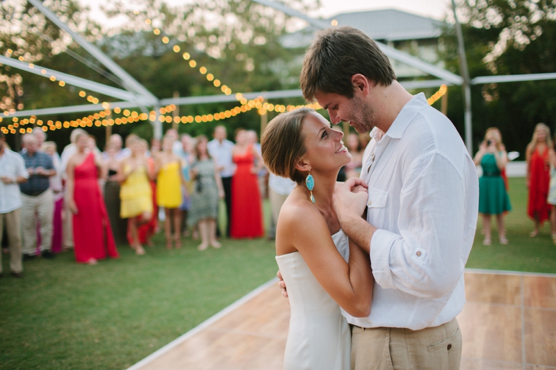 Pink, Orange, & Aqua Florida Wedding via TheELD.com