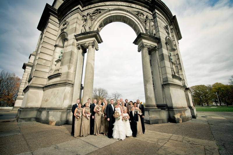 Pink and Orange Pennsylvania Fall Wedding via TheELD.com