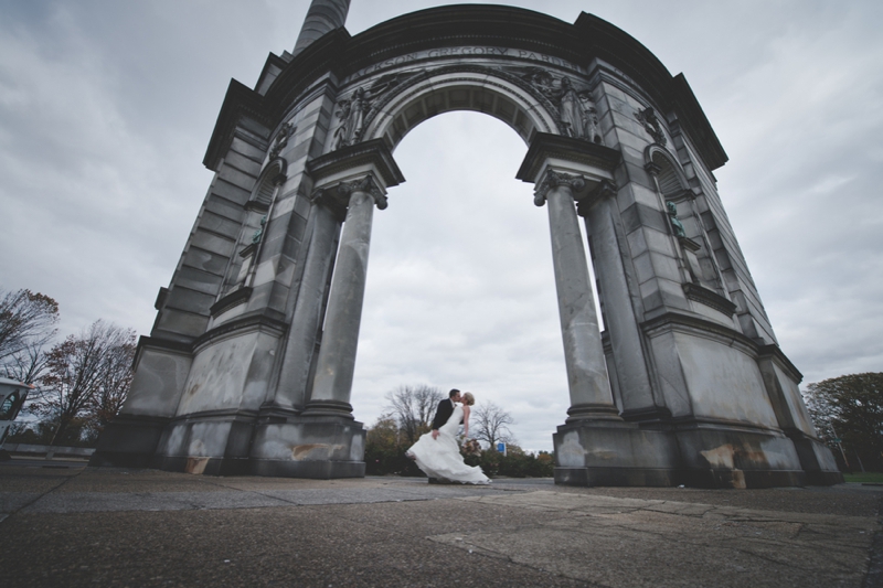 Pink and Orange Pennsylvania Fall Wedding via TheELD.com