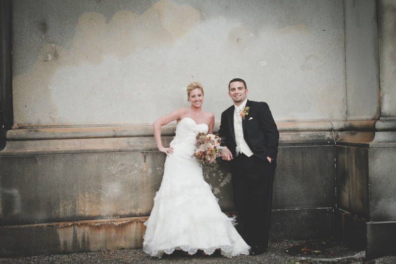 Pink and Orange Pennsylvania Fall Wedding via TheELD.com