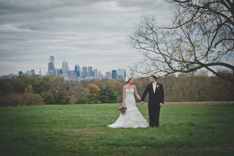 Pink and Orange Pennsylvania Fall Wedding via TheELD.com