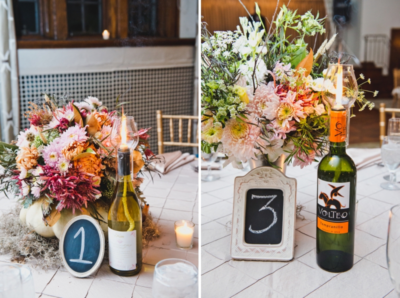 Pink and Orange Pennsylvania Fall Wedding via TheELD.com