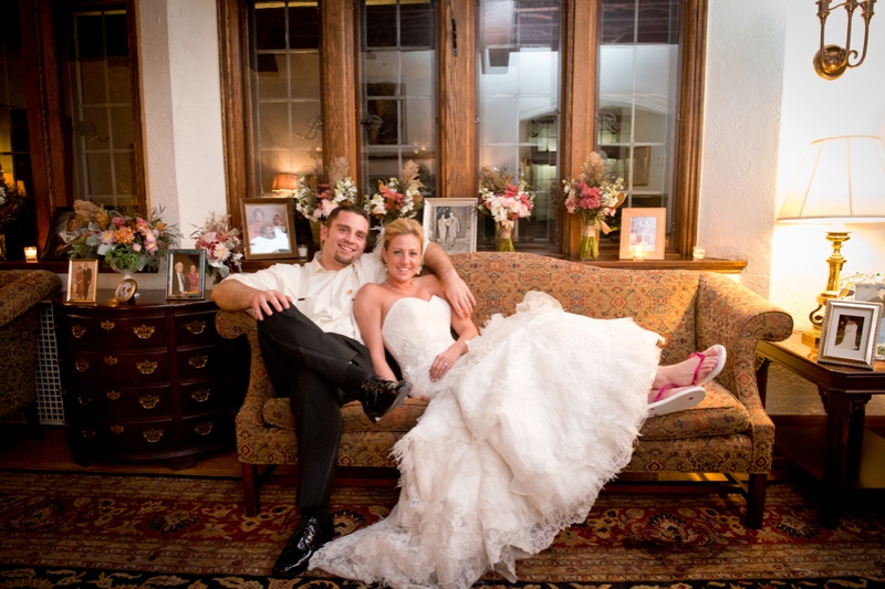 Pink and Orange Pennsylvania Fall Wedding via TheELD.com