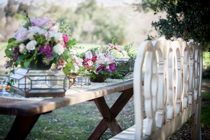 Vintage and Rustic Pink Wedding Inspiration via TheELD.com