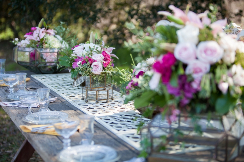 Vintage and Rustic Pink Wedding Inspiration via TheELD.com