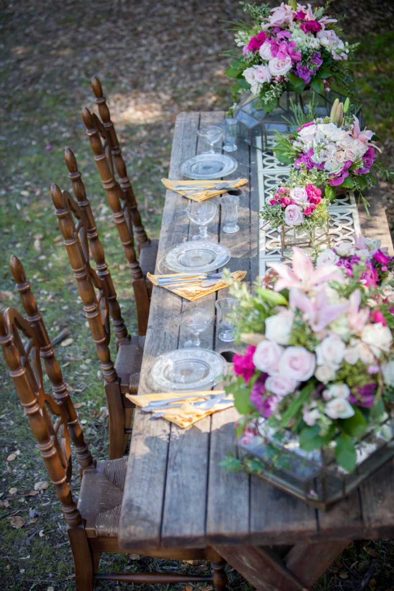 Vintage and Rustic Pink Wedding Inspiration via TheELD.com