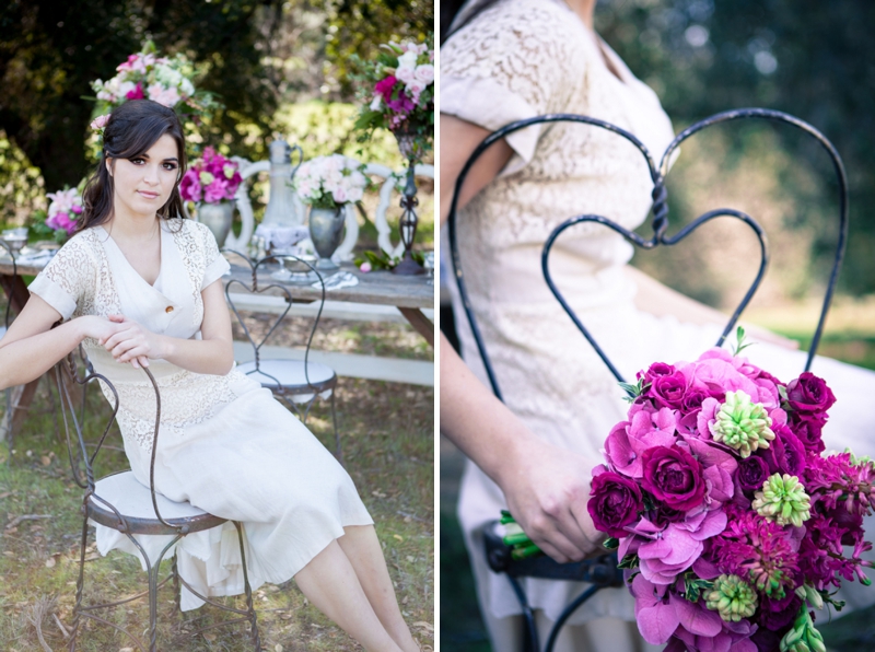 Vintage and Rustic Pink Wedding Inspiration via TheELD.com