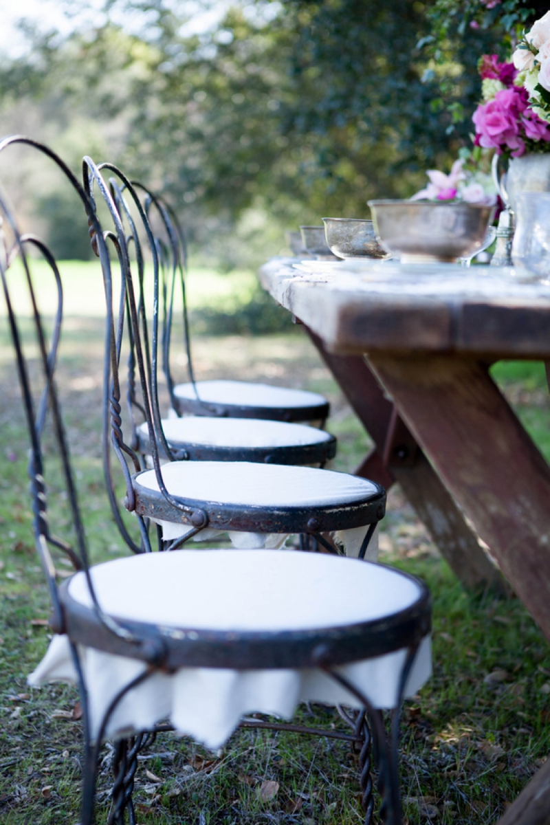 Vintage and Rustic Pink Wedding Inspiration via TheELD.com