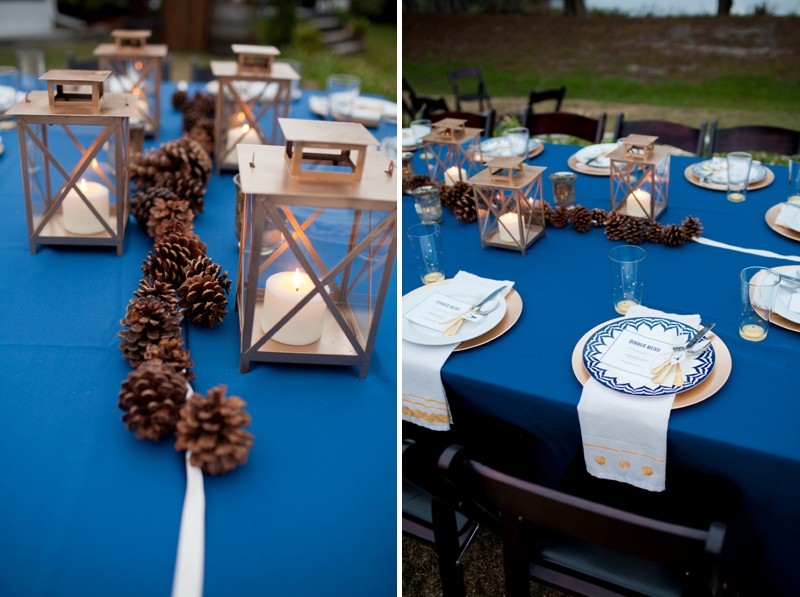 Woodland Navy and Gold Wedding Inspiration via TheELD.com