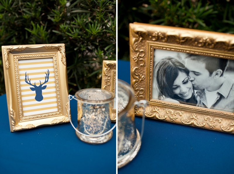 Woodland Navy and Gold Wedding Inspiration via TheELD.com
